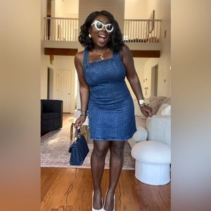 Abercrombie & Fitch Blue Sheath Mini Dress